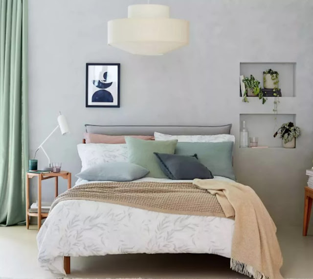 sage green and grey bedroom decor ideas