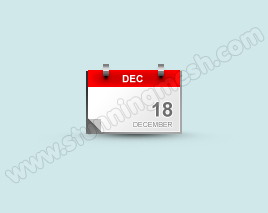 How to design Blog Calendar Icon in Photoshop