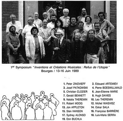 Edward Artemiev en el simposio del Festival Internacional de Música y Creación Electrónica de Bourges de 1989