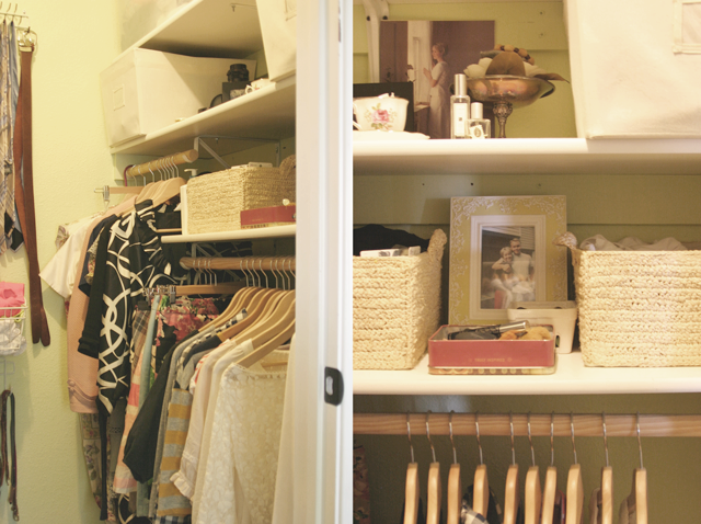 my minimal closet  barefoot in the kitchen