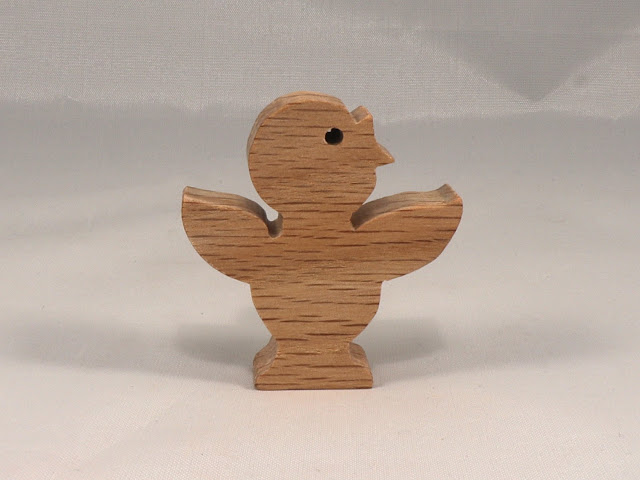 Handmade Wood Toy Singing Bird Cutout, Handmade, Unfinished, Unpainted, Paintable, Ready To Paint, Freestanding, from my Itty Bitty Animal Collection