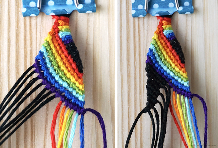 Rainbow Plaid Friendship Bracelet