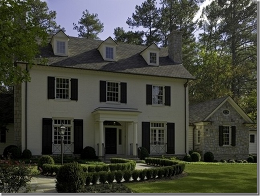 Painted Houses Exteriors with Brick