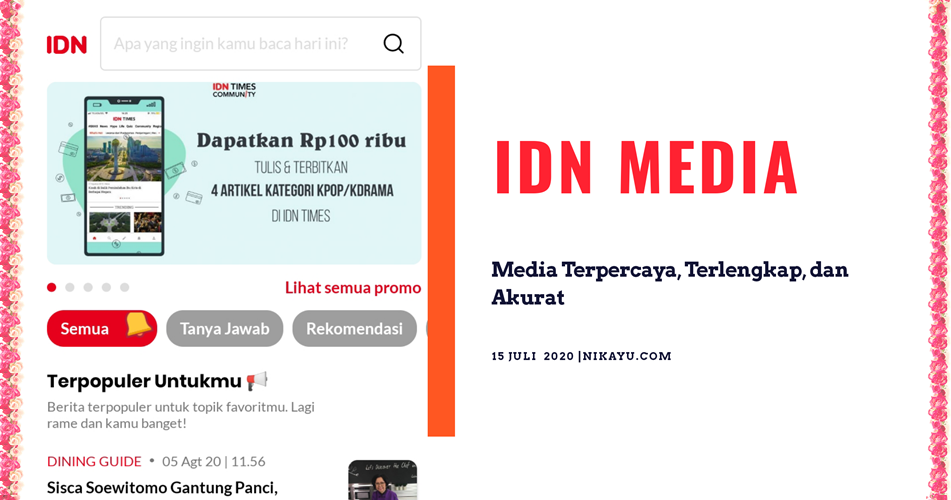 Download IDN Media App Berita IDN Times Terlengkap