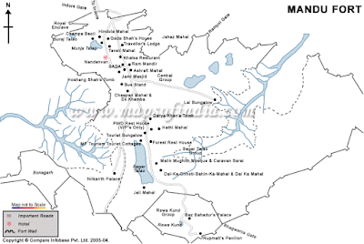 Mandu Fort Map