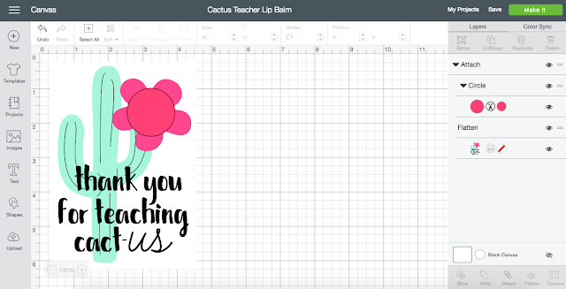 Create your own Cactus Lip Balm Teacher Gift!