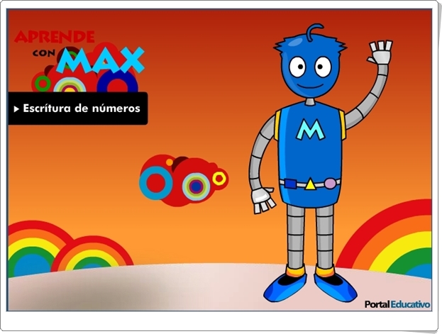 Aprende con Max: "Escritura de números del 1 al 9" (Juego de Matemáticas)