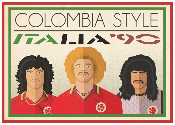 Old School Panini: Colombian Style - Italia 90