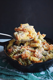 Most Viewed Recipe of the Week | Ham and Cheese Skillet Pasta from Living the Gourmet #recipe #SecretRecipeClub #pasta #ham