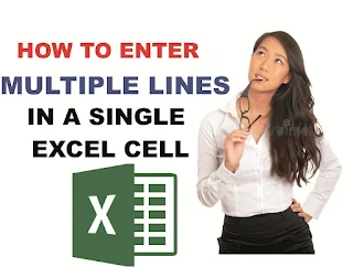 How to Enter Multiple lines in a Single Excel Cell