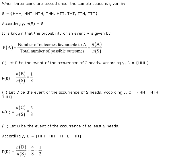 Solutions Class 11 Maths Chapter-16 (Probability)