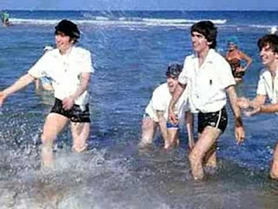 Beatles, Fab Four, Beatles Pool, Beatles Swimming, Beatles Miami, Beatles Beach, Beatles Photos