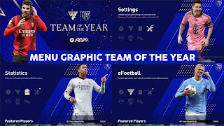 PES 2021 | UPDATE MENU GRAPHICS TEAM OF THE YEAR EA FC24