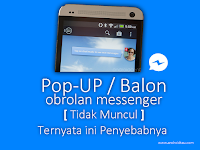 Pop-UP Gelembung Chat Facebook Messenger Tidak Muncul? Balon Obrolan Hilang Xiaomi Miui