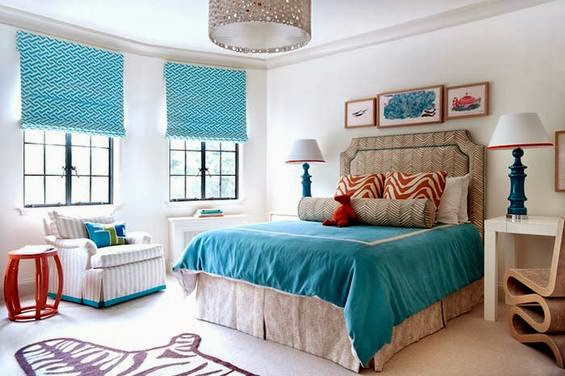 master bedroom design ideas in turquoise color