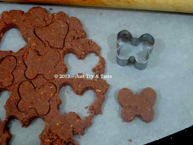 Cookies Coklat Kupu-Kupu dengan Almond - Bebas Gluten 