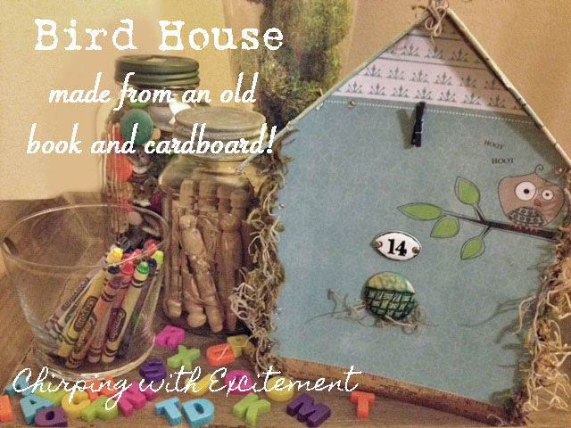 Chirping with Excitement Making a Birdhouse  with a Book 