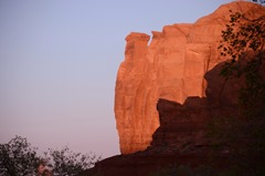 Near sunset brings the colors out of the rock formations