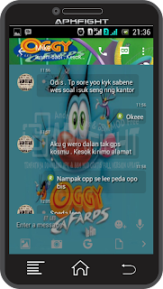 BBM Tema Oggy and the Cockroaches v.2.13.1.14 Terbaru