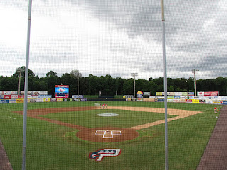 Home to center, G. Richard Pfitzner Stadium