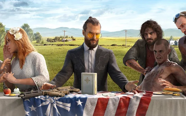 Free Far Cry 5 E3 Game wallpaper. Click on the image above to download for HD, Widescreen, Ultra HD desktop monitors, Android, Apple iPhone mobiles, tablets.