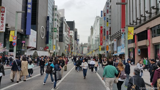 Chuo Dori in Ginza.