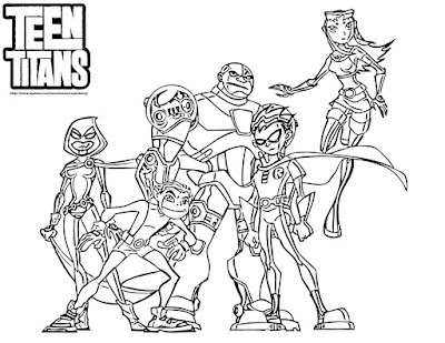 Desenhos para Colorir dos Jovens Titans – Teen Titans