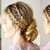 How To Make Triple Braided Updo Hairstyle Tutorial