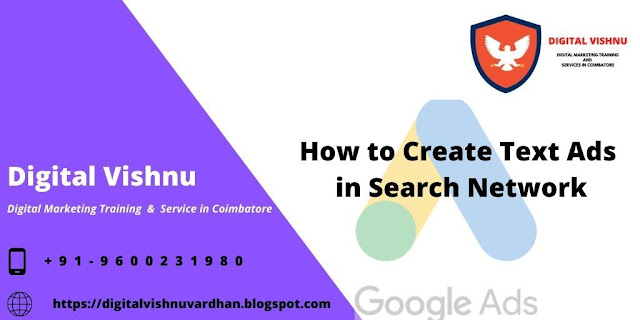 How to create Text Ads on Search Network in Google Ads