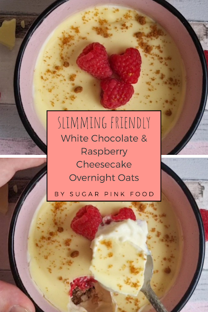 White Chocolate & Raspberry Cheesecake Overnight Oats Recipe