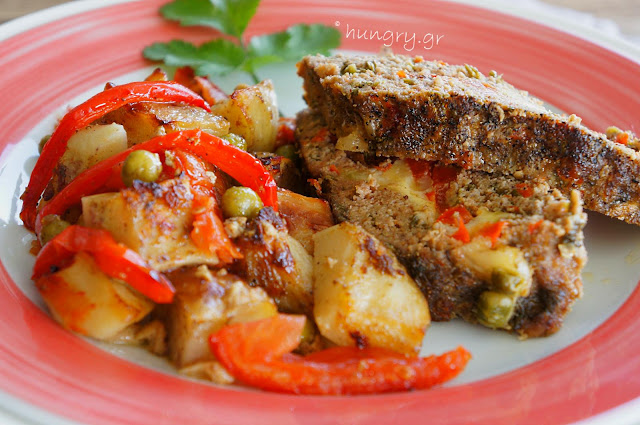 Meatloaf with Mixed Vegetables & Cheese