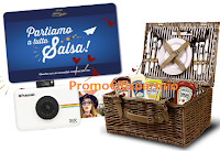 Logo ''Amore in tutte le salse'': vinci 53 Polaroid Snap, 53 cesti Pic Nic e voucher viaggio