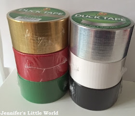Christmas crafts using Festive Duck tape