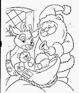 Santa Claus for Coloring, part 4