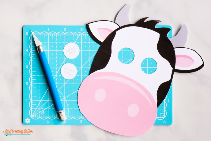 Cow Mask Printable