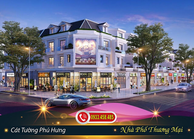 Mẫu nhà phố thương mại tại dự án Khu Đô Thị Phức Hợp & Cảnh Quan Cát Tường Phú Hưng 