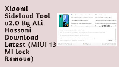 Download Xiaomi Sideload v1.0 By Ali Hassani - FREE TOOL
