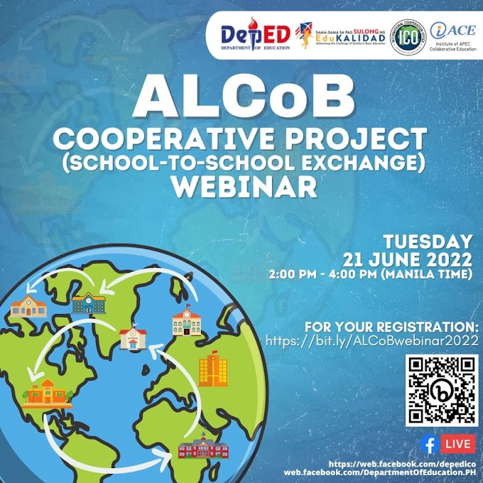 Free International Webinar onALCoB Cooperative Project (ACP) School-to-School Exchange | June 21 | Register Here!  