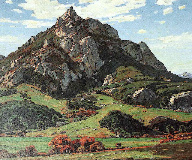 William Wendt 1925 art, a mountain