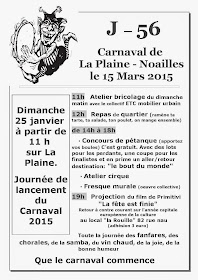 Lancement du carnaval de la Plaine et de Noailles à Marseille le dimanche 25 Janvier 2015 !