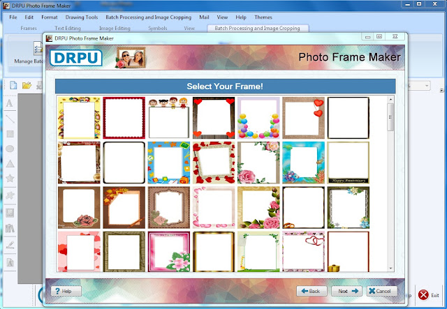 برنامج تركيب اطارات الصور DRPU Photo Frame Maker