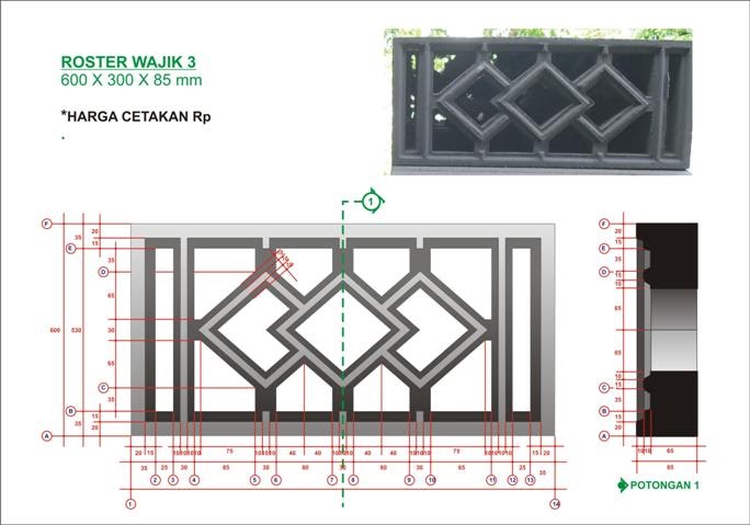 GRC ARTIKON DESAIN dan GAMBAR DETAIL LOSTER