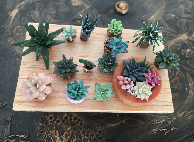 miniature Polymer Clay Flowers