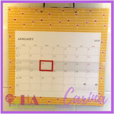 DIY kalender voor 2019 - vmcdesigns.nl