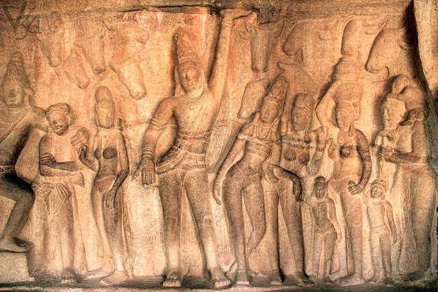 Bas-relief of Govardhandhari