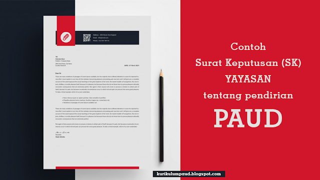 Surat Keputusan Yayasan PAUD