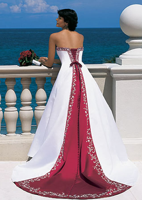 Color Wedding Gown