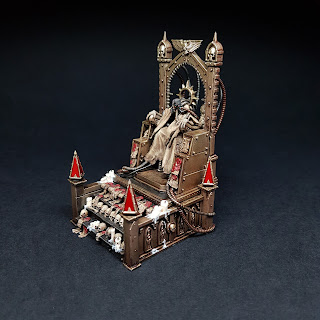 Emperor Golden Throne Warhammer 40k Blanchitsu Grimdark conversion diorama gallery