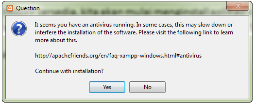 error install xampp pada windows part1