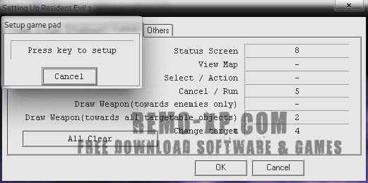setting joystik resident evil